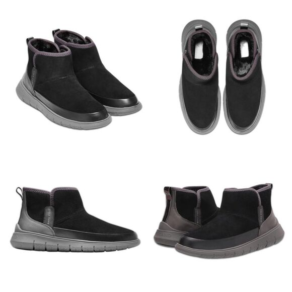 Cole Haan Women's Generation Zerogrand Black Suede Ankle Boots - Picture 4 of 16